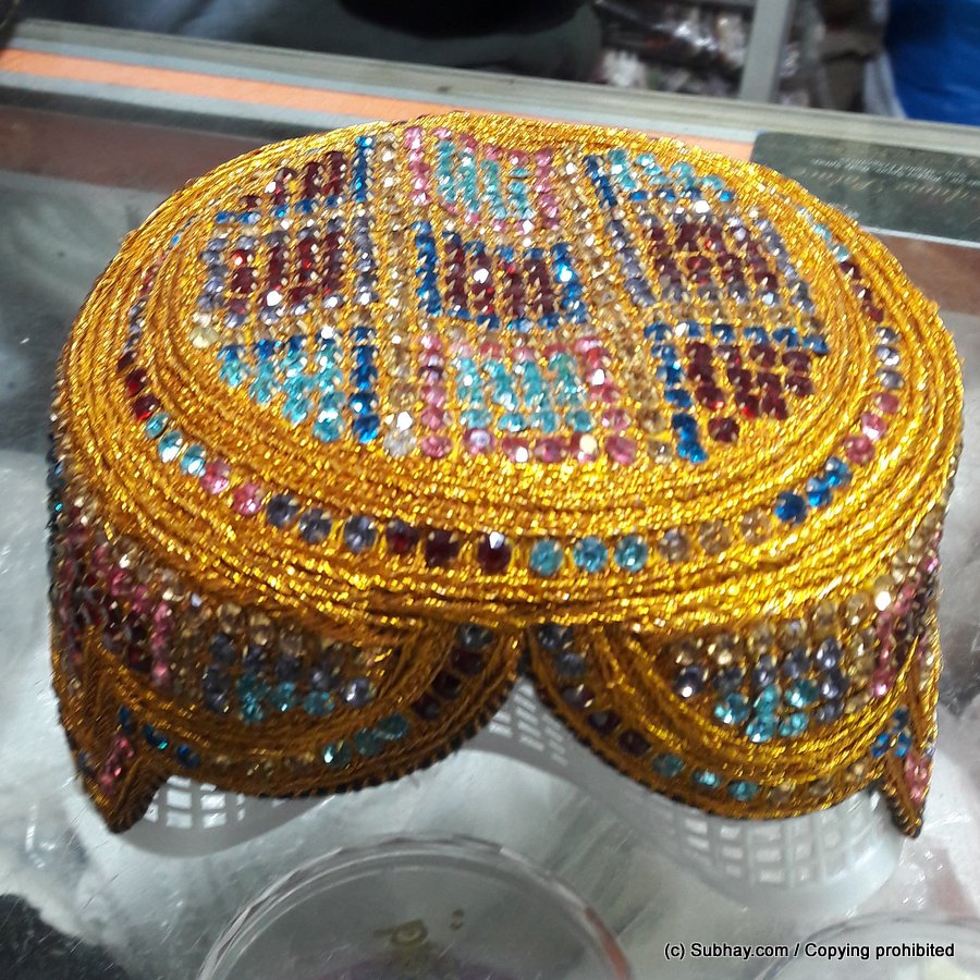 Sindhi Nagina / Zircon / Heera Sindhi Cap / Topi (Hand Made) MKC-503